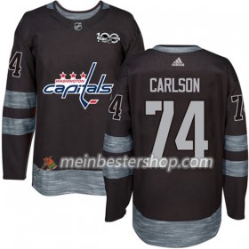 Washington Capitals John Carlson 74 1917-2017 100th Anniversary Adidas Schwarz Trikot Authentic - Herren
